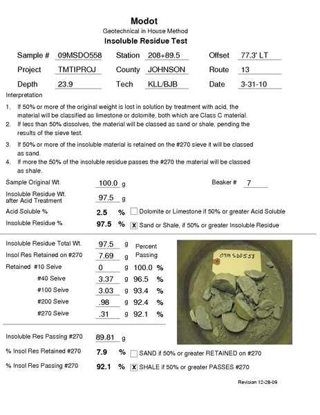 File:320.1 Insoluble Residue Test lab report example.pdf