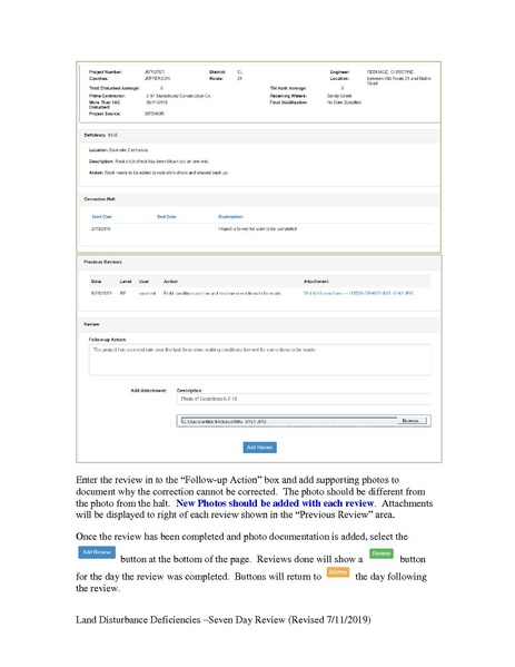 File:101 Land Disturbance Storm Water Database 7 Day Reviews QRG.pdf