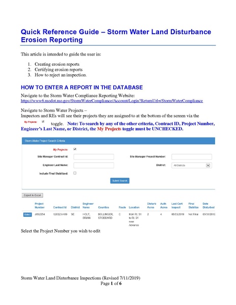 File:101 Storm Water Land Disturbance Erosion Reporting QRG 2019.pdf