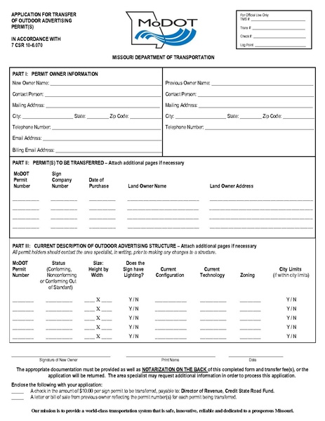 File:236.16 Application for Transfer of Outdoor Advertising Permit.pdf