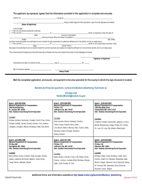 File:236.16 Application for Transfer of Outdoor Advertising Permit.pdf